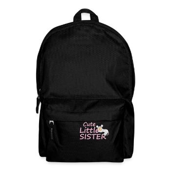 Süße kleine Schwester - Rucksack - Schwarz - Vorne