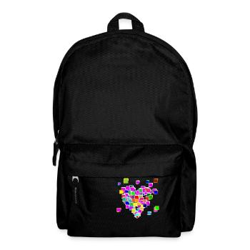 Pixel Heart - Backpack - black - Front