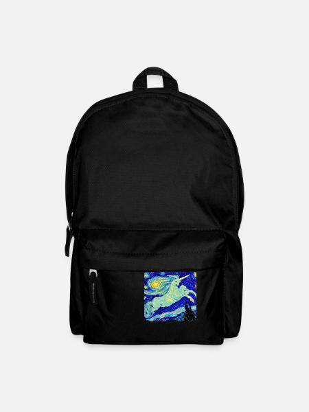 Einhorn Kunstwerk - Rucksack - Schwarz