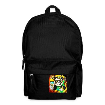 Panda fait un cadeau de variante Selfie 3 - Sac à dos - noir - Devant