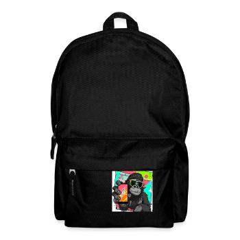 Gorilla makes Selfie V2 gift - Backpack - black - Front
