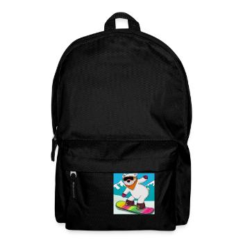 Cool Polar Bear Rides Snowboard V2 Gift - Backpack - black - Front