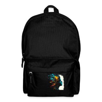 Psychedelisches Artwork - Open Mind - Rucksack - Schwarz - Vorne