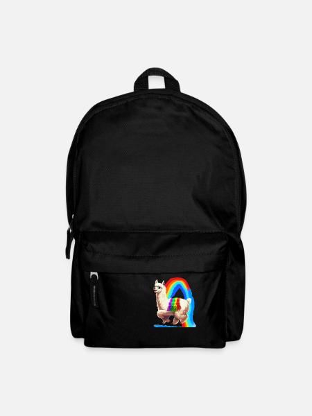 Rainbow Alpaca - Backpack - black