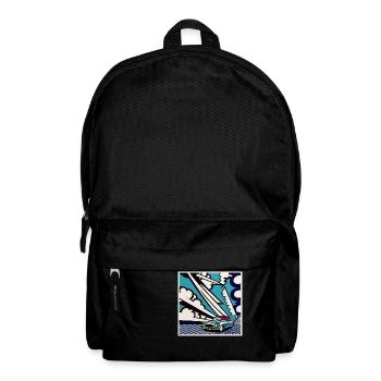 Comic Style Cadillac Geschenk - Rucksack - Schwarz - Vorne