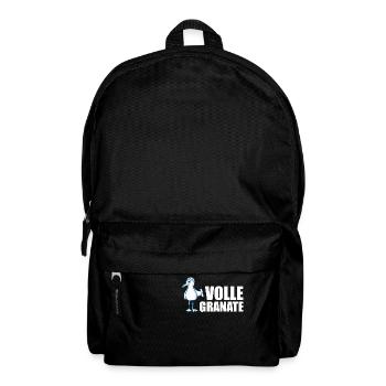 Coole Möwe = volle Granate - Rucksack - Schwarz - Vorne