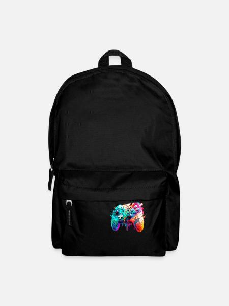 Neon Gaming Controller / Kontroller - Rucksack - Schwarz