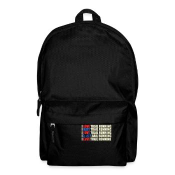 Trail Runner Running Jogging Jogger I Gift - Backpack - black - Front