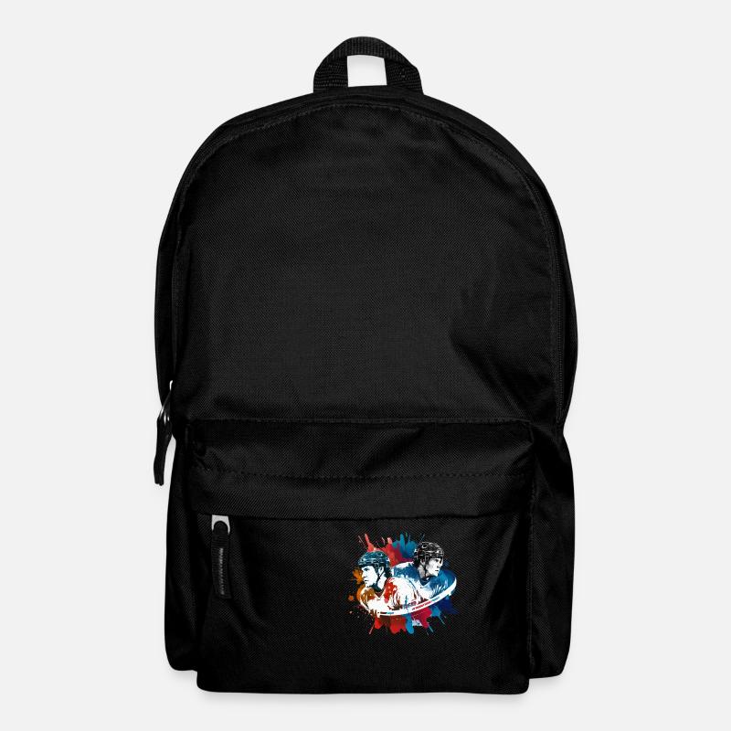 Ice Hockey - Spieler - Logo - Rucksack - Schwarz