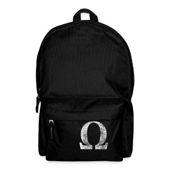 Omega-Zeichen - Rucksack - Schwarz - Vorne