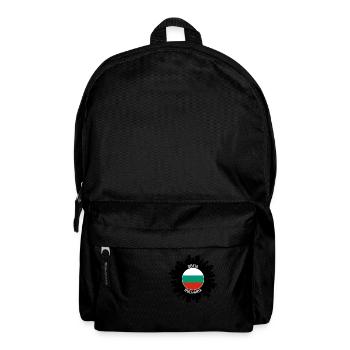 Sofia Skyline Bulgaria Flag Travel Souvenir - Backpack - black - Front