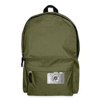 Retro Film Camera - Backpack - olive green - Front