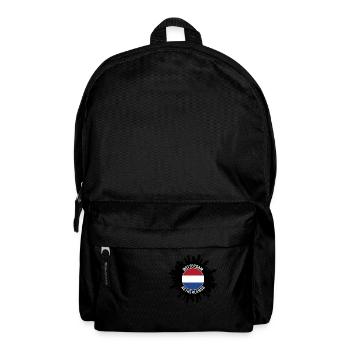 Rotterdam Skyline Netherlands Flag Travel Souvenir - Backpack - black - Front