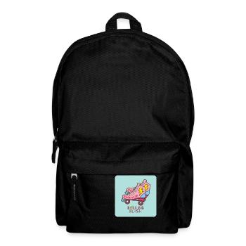 Rollender Blitz - Rucksack - Schwarz - Vorne