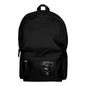 Vintage Black Skull - Backpack - black - Front