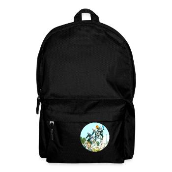 bmx T-shirt sticker - Backpack - black - Front