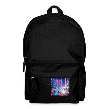 Zukunftsauto - Rucksack - Schwarz - Vorne