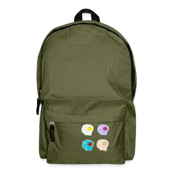To Maria G. with affection. - Backpack - olive green - Front