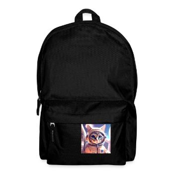 Asteonaut cat in space - Backpack - black - Front
