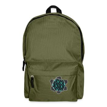 Drôle Baver Chemise de castor Drôle de cerf Plantes - Sac à dos - vert olive - Devant