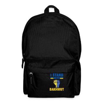 je soutiens bakhmut - Bakhmut, Ukraine - Ukrainian - Sac à dos - noir - Devant