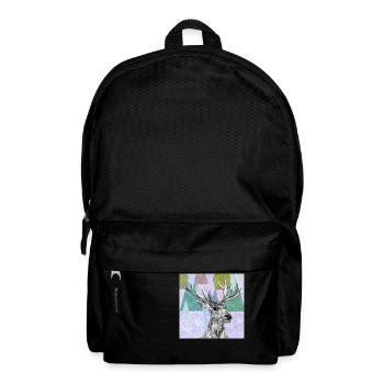 Hirsch - Rucksack - Schwarz - Vorne