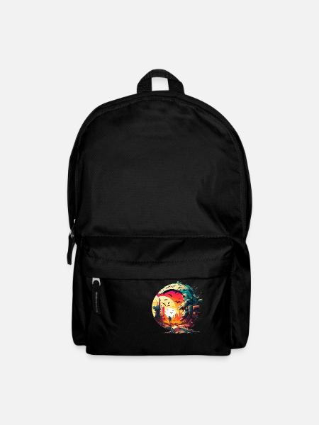 Sci Fi Trostlose Weld mit einem Umherziehenden - Rucksack - Schwarz