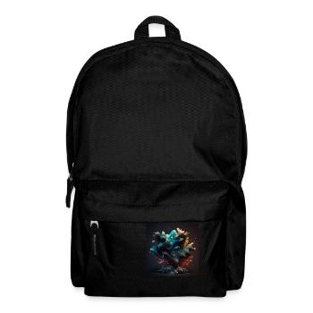 Abstrakte Digitale Kunst n°6 - Rucksack - Schwarz - Vorne