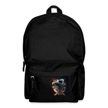 Abstrakte Digitale Kunst n°1 - Rucksack - Schwarz - Vorne