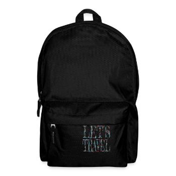 traveling eat sleep travel hike present idea - Rucksack - Schwarz - Vorne