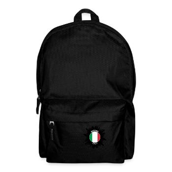 Messina Skyline Italy Flag Travel Souvenir - Backpack - black - Front