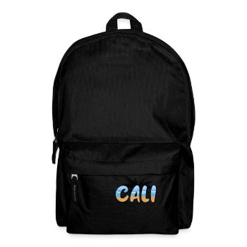 Cali Strand mit Palme - Rucksack - Schwarz - Vorne