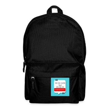 Ich bin nicht faul ich bin im Energiesparmodus - Rucksack - Schwarz - Vorne