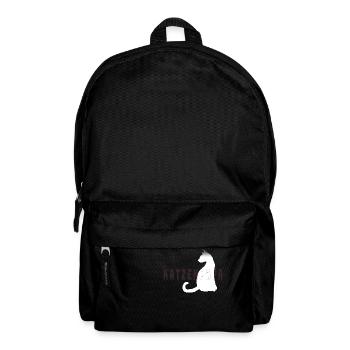 Katzenpapa - Rucksack - Schwarz - Vorne