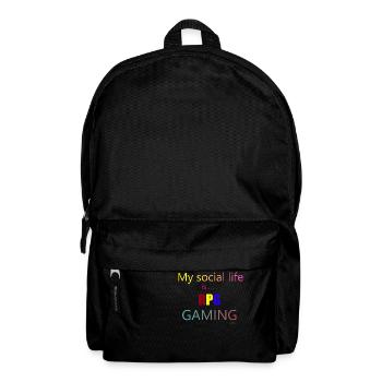 My Social Life is... - Rucksack - Schwarz - Vorne