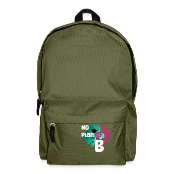 No plan B - Rucksack - Olivgrün - Vorne