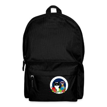 Katzen beste Freunde - Rucksack - Schwarz - Vorne