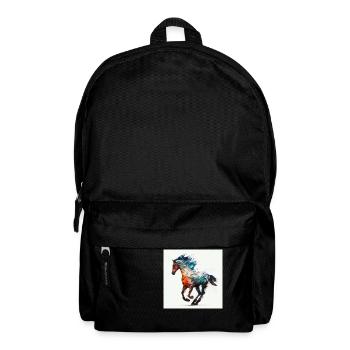 Fiery horse n°9 - Backpack - black - Front