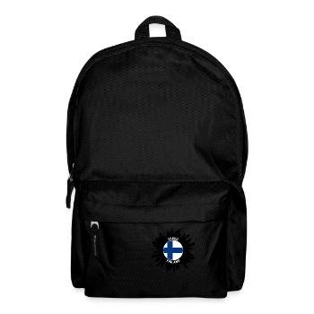 Turku Skyline Finland Flag Travel Souvenir - Backpack - black - Front