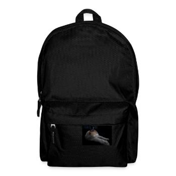 le chat blanc aux yeux verts - Sac à dos - noir - Devant