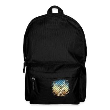 Hirsch - Rucksack - Schwarz - Vorne