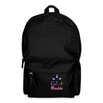 "La Mariée licorne" - Pour un mariage inoubliable - Sac à dos - noir - Devant
