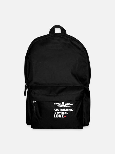 I love swimming - Backpack - black