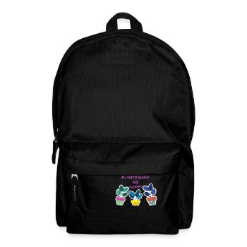 Plants make me happy - Backpack - black - Front