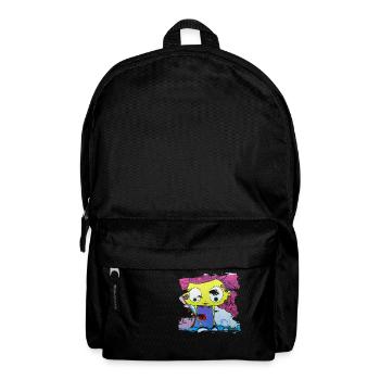 Graffiti style Splash hip hop couleurs peintre couleur - Sac à dos - noir - Devant