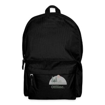 Berge Kletterer Natur Abenteuer - Rucksack - Schwarz - Vorne