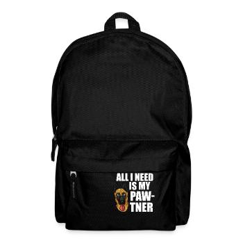 All I need is my pawtner Design for a unit - Rucksack - Schwarz - Vorne