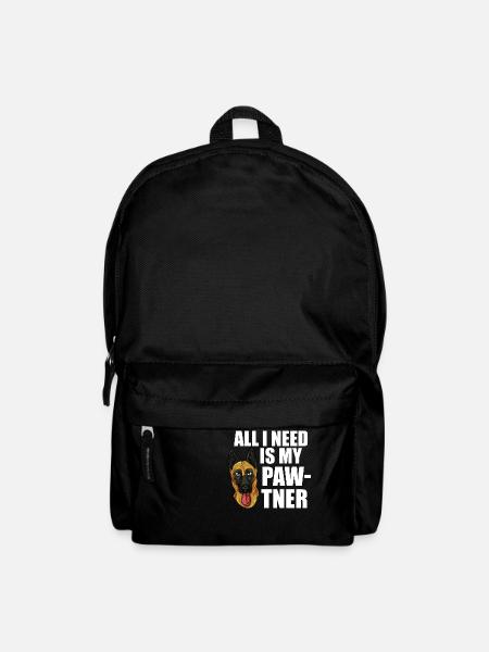 All I need is my pawtner Design for a unit - Backpack - black