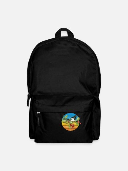 Colorful bird - Backpack - black