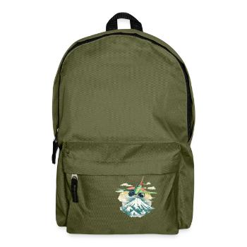 Das Flugzeug - Rucksack - Olivgrün - Vorne